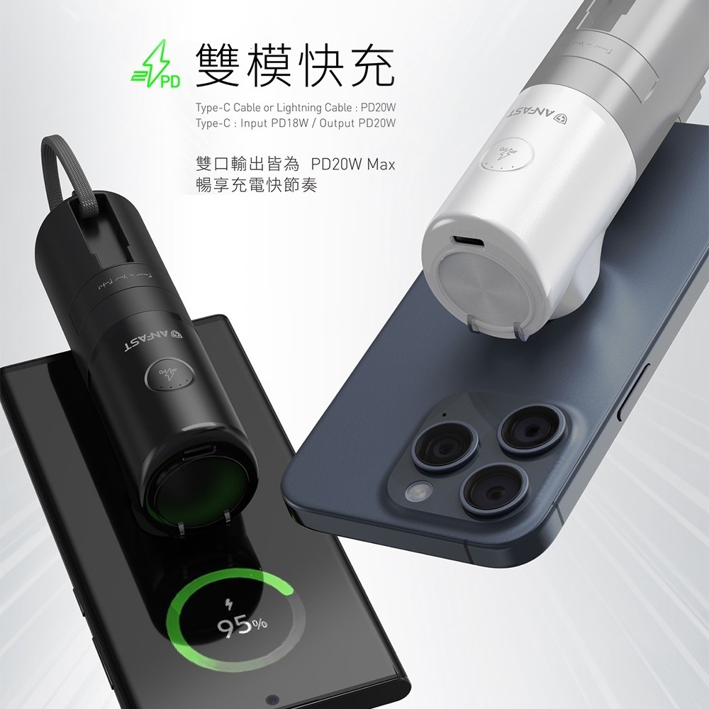 ￼ANFAST UPS 多功能20w口袋寶 5000mAh 快充行動電源-細節圖9