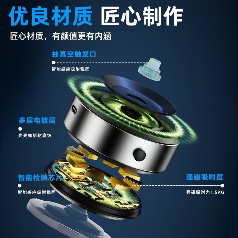 多用途磁吸車架/固定架/桌上立架 磁吸+真空吸附吸盤-細節圖2