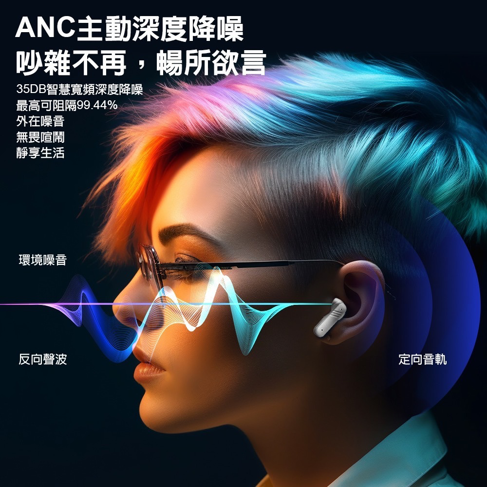 DA-BT10全彩觸控螢幕 ANC主動降噪 真無線藍牙耳機-細節圖9