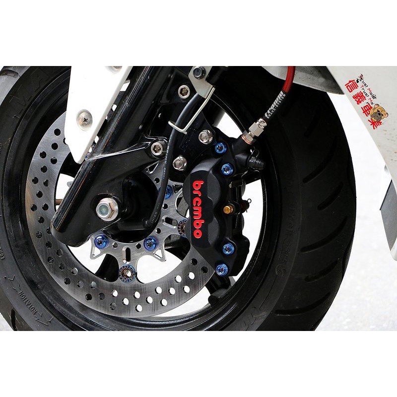 ￼【新莊信義】 Brembo 基本 對四卡鉗 黑色紅字　黑底-細節圖2