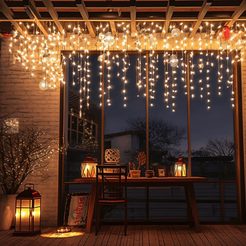 暖光10米400燈+冰錐