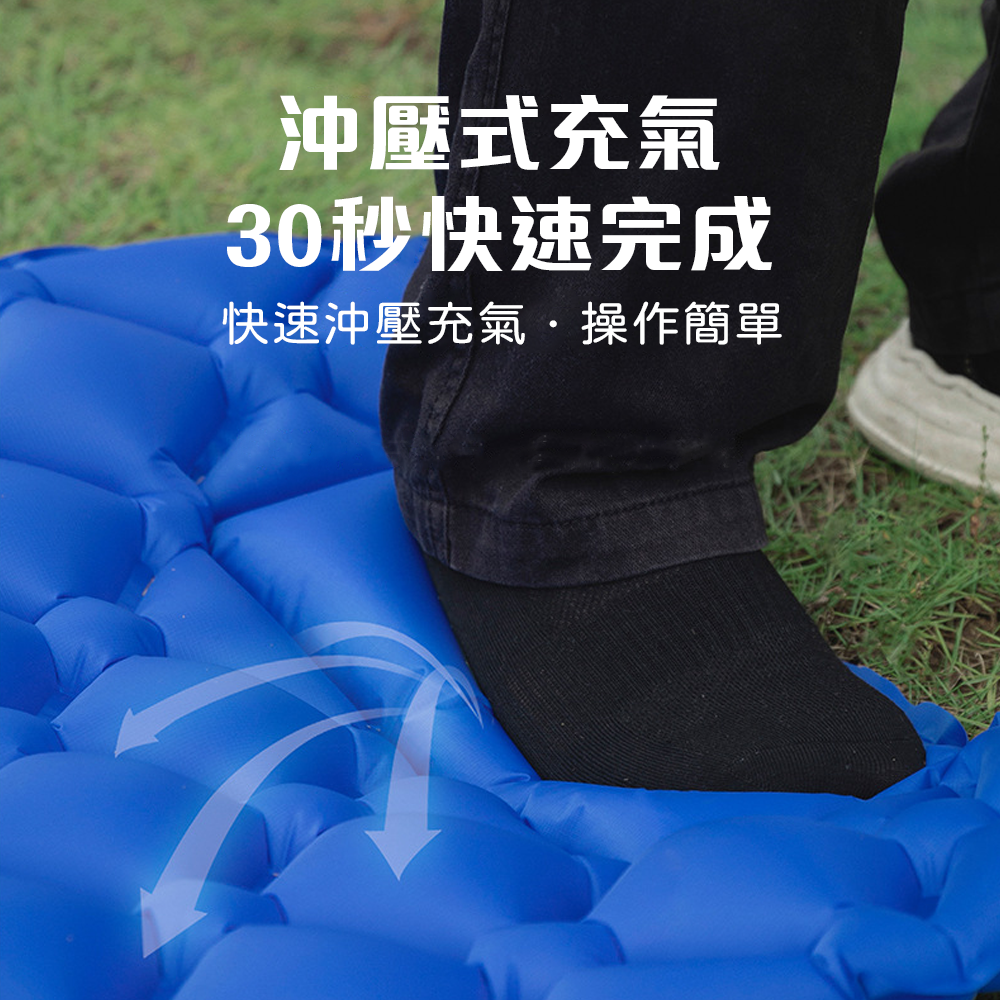 【台中現貨】山之客Mountainhiker|蛋巢防潮睡墊|腳踩式充氣床|露營床墊|露營睡墊|蛋巢床墊|機車露營-細節圖6