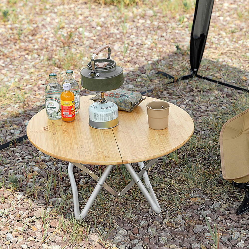【台中現貨🔥】山之客Mountainhiker|楠竹圓木桌|露營桌|竹板桌|摺疊桌|收納桌|小桌子|床邊桌|野餐桌-細節圖9
