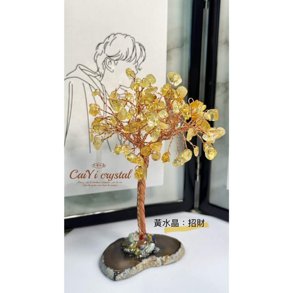 辦公桌小物 幸運水晶樹-細節圖2