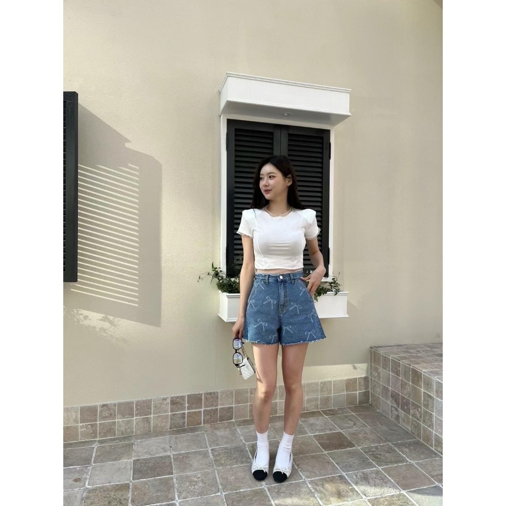6月預購-韓國🇰🇷浪漫捲捲網紗上衣-細節圖10