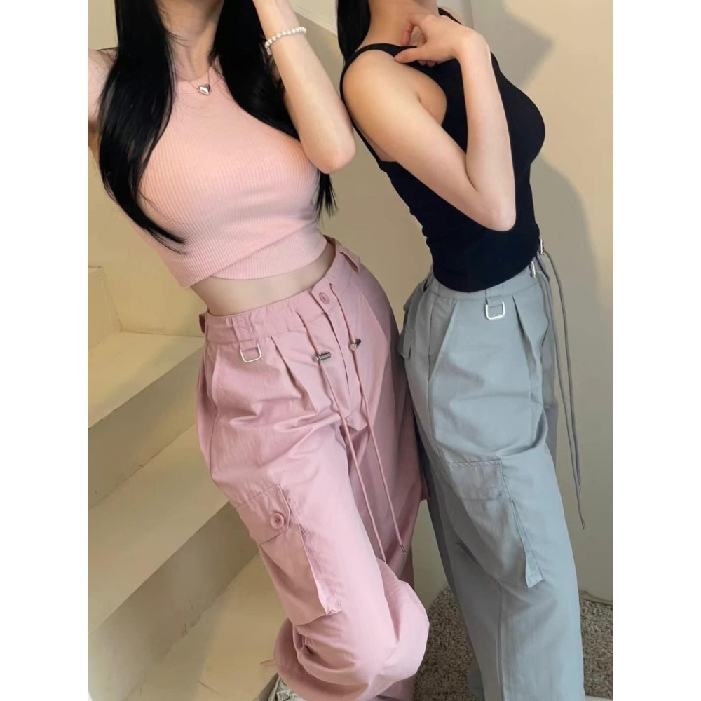 6月預購-韓國🇰🇷爆款細節控必買工裝褲-細節圖3