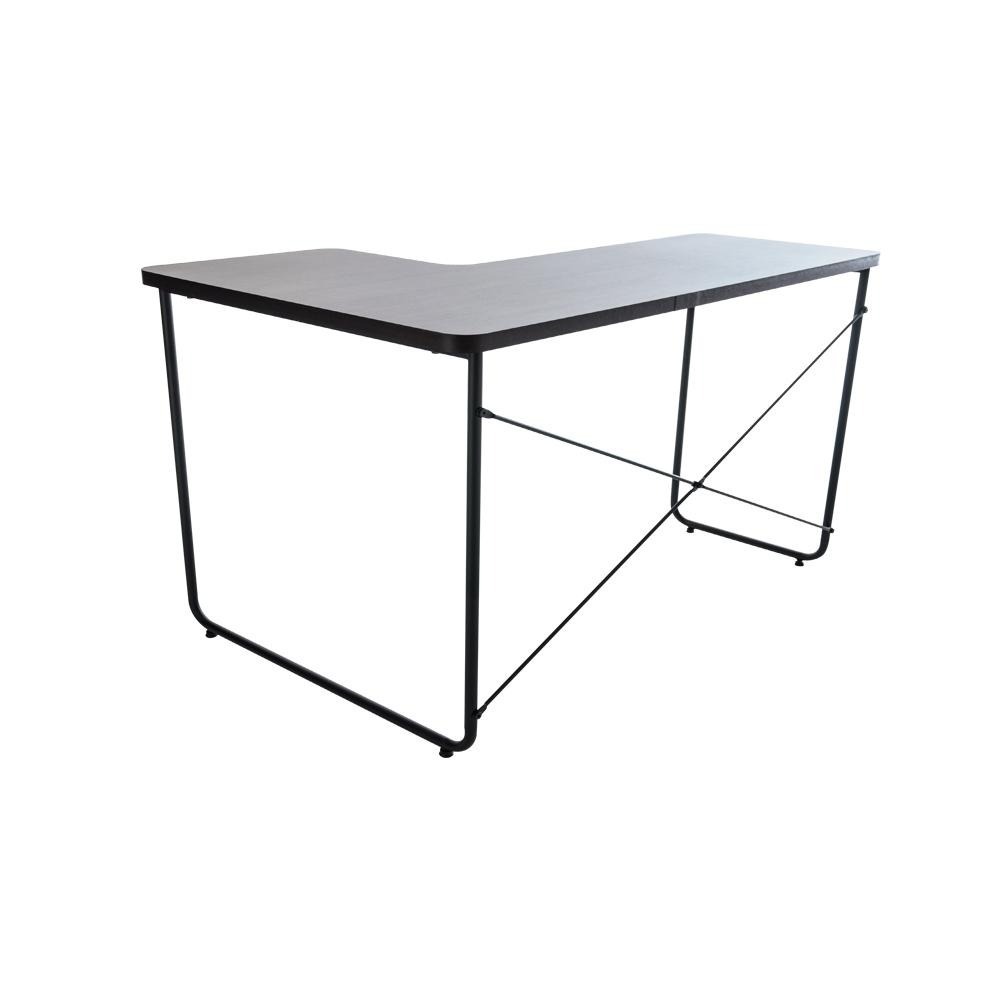 書桌/電腦桌/辦公桌/L型書桌/一體成形桌面/WFH【5985-BR】(在家工作) MIT台灣製/深咖啡色 特斯屋-細節圖2