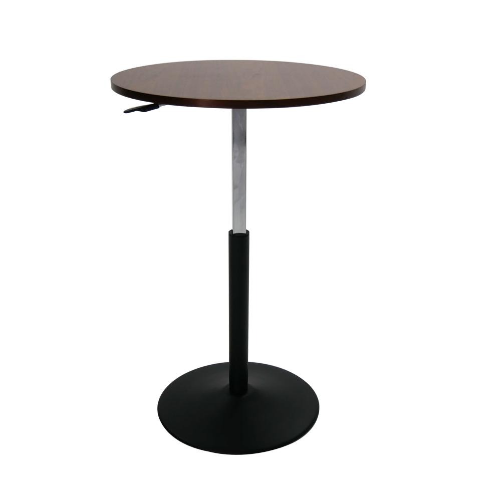 升降咖啡桌/升降餐桌/圓型升降桌/胡桃木 *1Dining Table  MIT台灣製【52202-BR】特斯屋-細節圖2