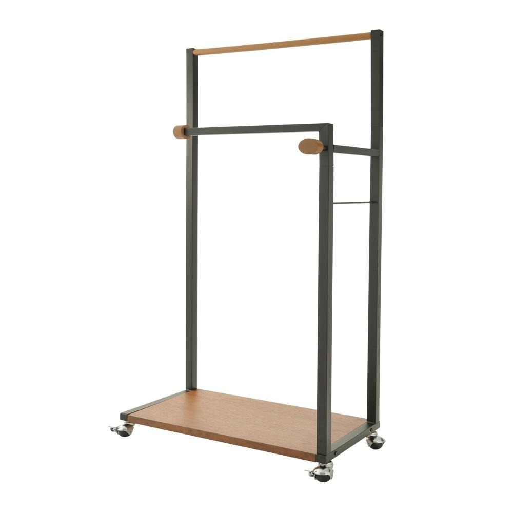 衣架/實木衣帽架/實木系衣架 無印風【31451-BR】(胡桃木色) MIT台灣製 Tasteful 特斯屋-細節圖2