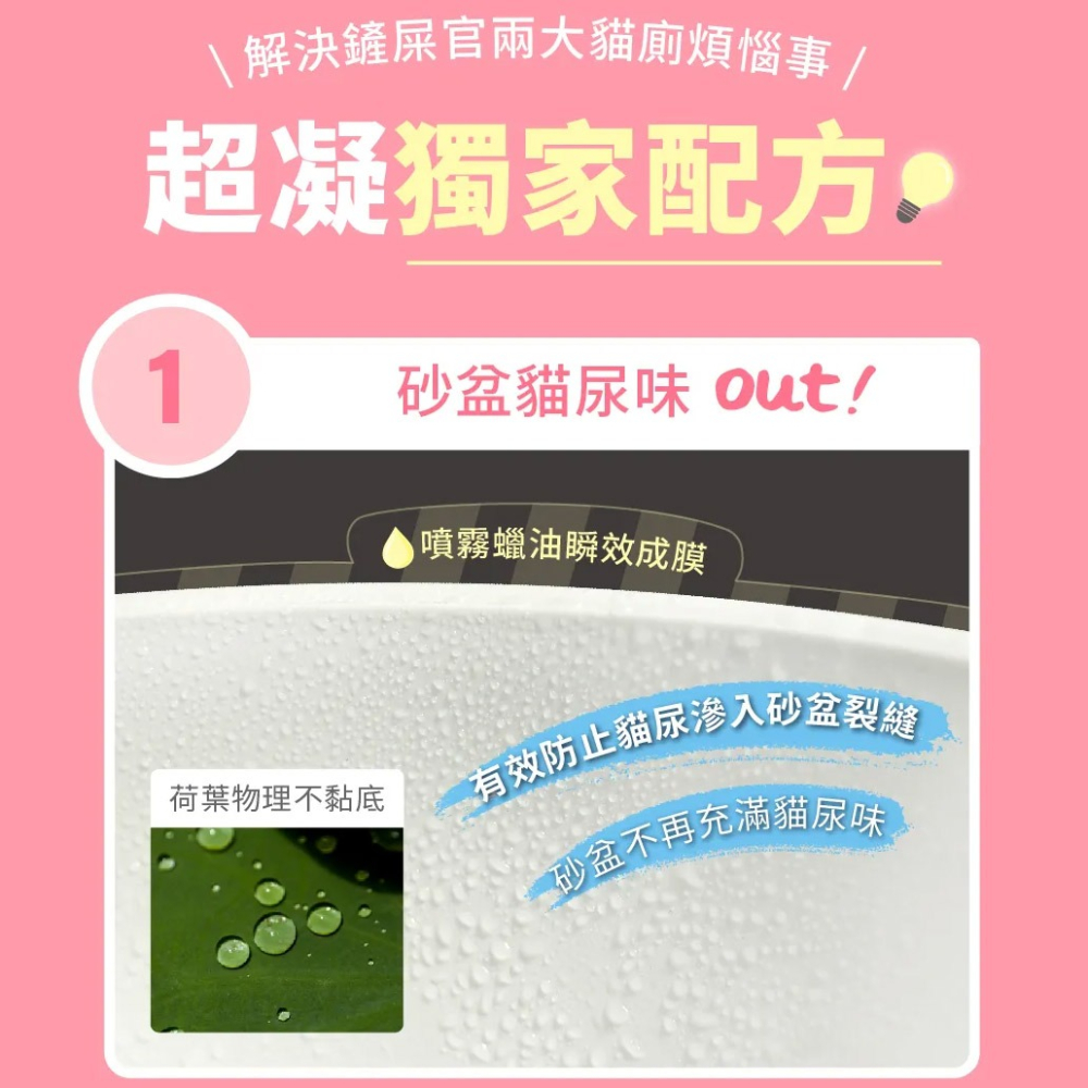 【貓狗食堂】超凝小姐-不沾黏貓砂盆噴霧(150ml)｜有效降低砂盆沾黏｜貓砂盆噴霧 不沾黏噴霧 貓砂噴霧-細節圖3