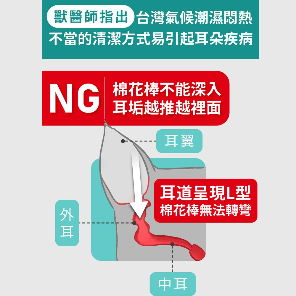 【貓狗食堂】臭味滾-犬貓無香低敏日常潔耳液(200ml)｜犬貓耳朵清潔｜犬貓清潔 寵物洗澡 寵物清潔-細節圖2