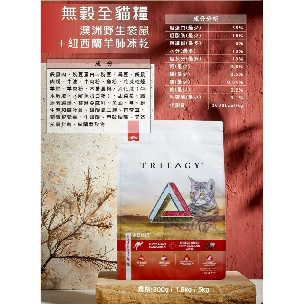 【貓狗食堂】奇境-無穀凍乾貓飼料(300g/1.8kg/5kg)｜袋鼠、尖吻鱸、鮭魚｜征服挑嘴貓｜貓糧 貓主食-細節圖5