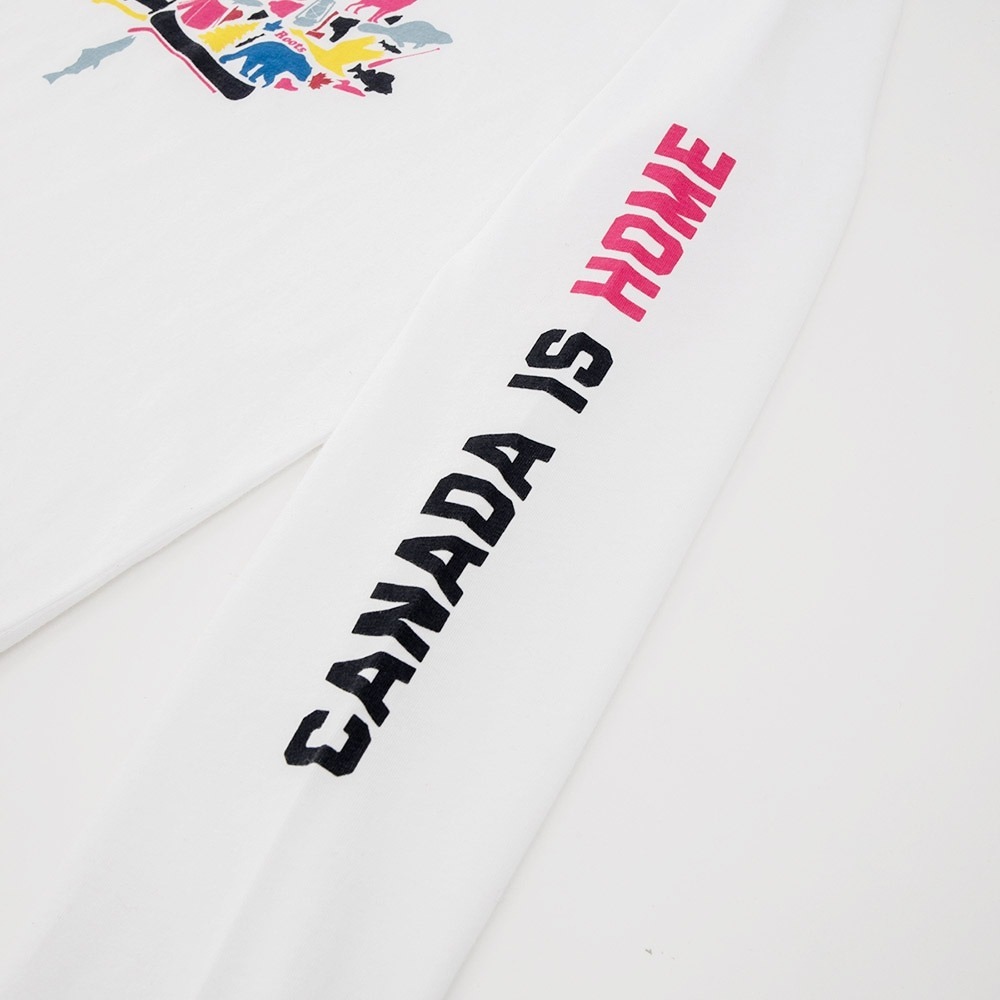 【二手】ROOTS 加拿大系列 楓葉 長袖 女裝 T恤 - 白色 XS碼-細節圖5