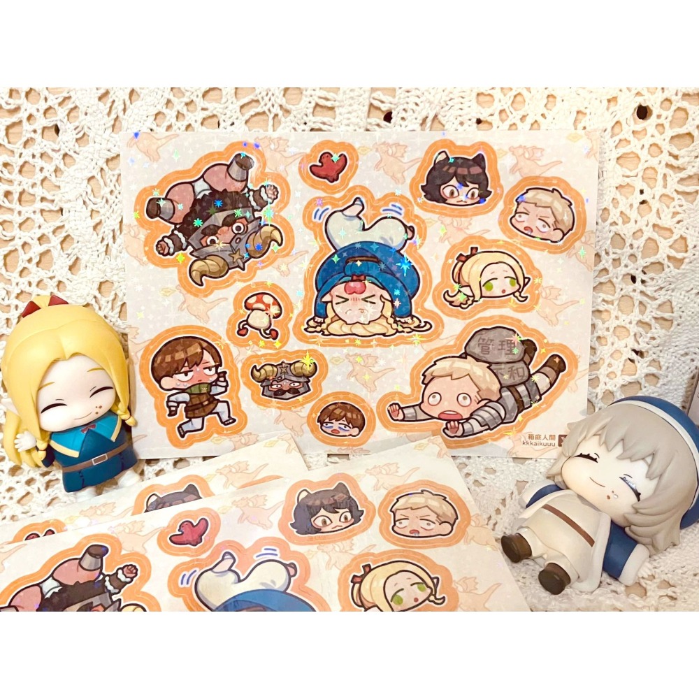 【迷宮飯】A6銀河雷射貼紙【萊歐斯 / 瑪露希爾 / 奇爾查克 / 先西 / 莞苞】-細節圖2