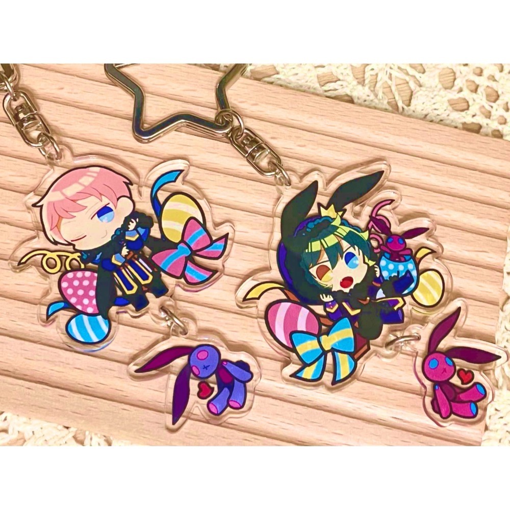 【箱庭人間】Valkyrie 復活祭 壓克力鑰匙圈吊飾 【あんスタ/偶像夢幻祭/合奏明星/齋宮宗/影片美伽】-細節圖2