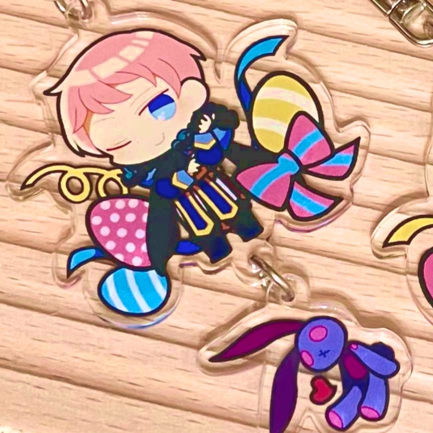 【箱庭人間】Valkyrie 復活祭 壓克力鑰匙圈吊飾 【あんスタ/偶像夢幻祭/合奏明星/齋宮宗/影片美伽】-規格圖2