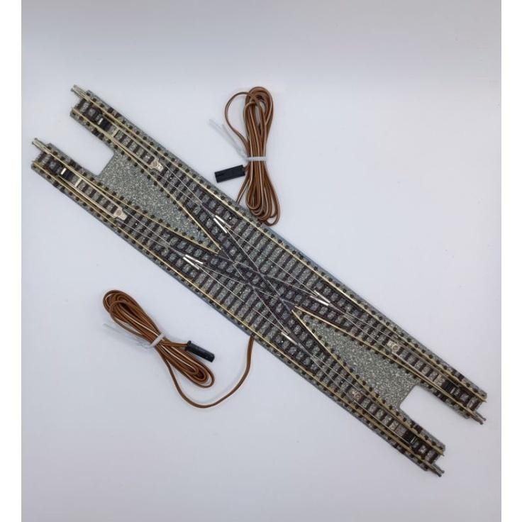 全新/二手/現貨/N規軌道 TOMIX 1247 N-PX280 電動複線兩渡 交叉線路 道岔 道叉-細節圖2