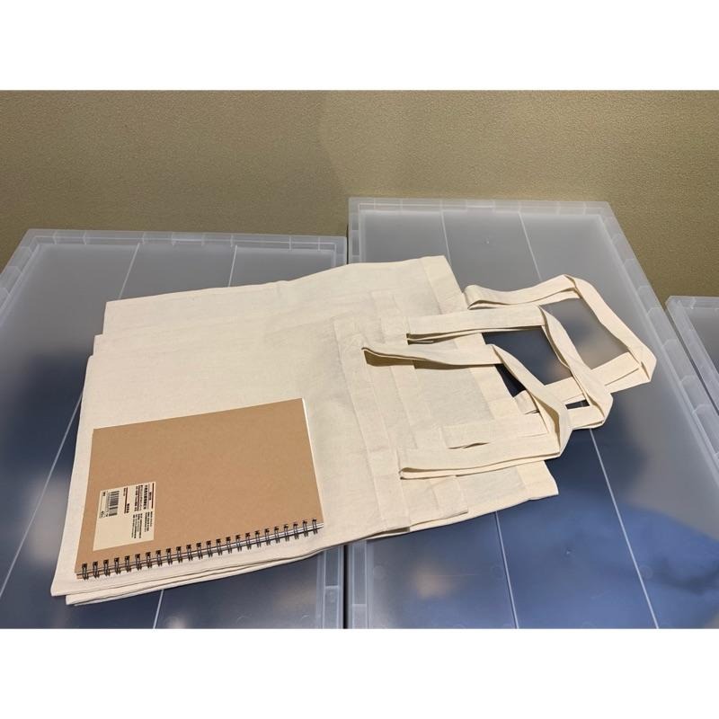 MUJI 無印良品 布製購物袋 手提袋 環保袋 文具 事務用品 《KJHB9955》-細節圖3