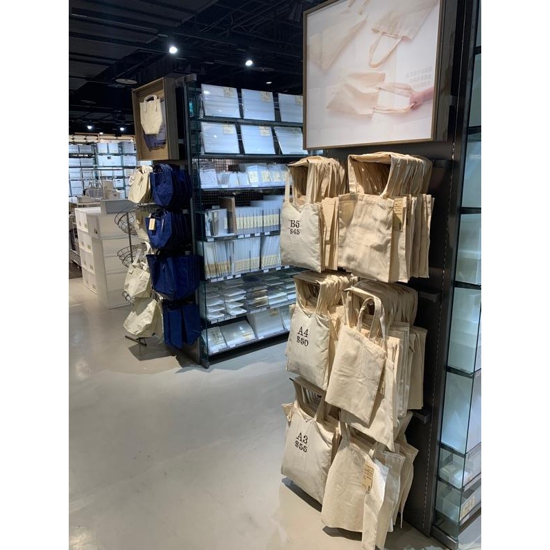 MUJI 無印良品 布製購物袋 手提袋 環保袋 文具 事務用品 《KJHB9955》-細節圖5