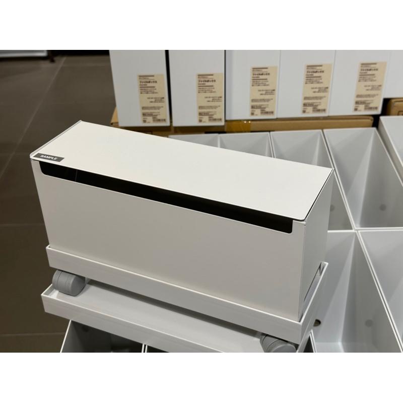 MUJI 無印良品 鋼製掀蓋式電源插座收納盒 電線收納盒 桌上收納 收納盒 收納箱 整理箱 電線 《KJHB9955》-細節圖8