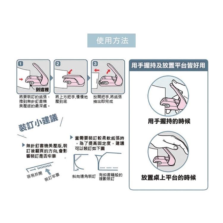 MUJI 無印良品 KOKUYO 無針訂書機 美壓版5枚 台灣限定款 《KJHB9955》-細節圖6
