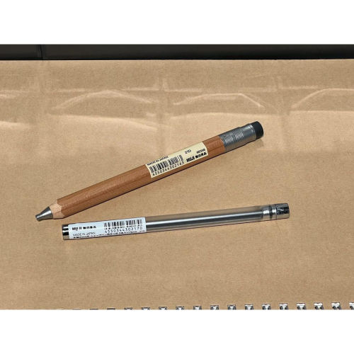 MUJI 無印良品 木軸2mm粗芯自動筆 0.5mm 自動鉛筆 筆芯 2B HB 事務用品 文具 《KJHB9955》