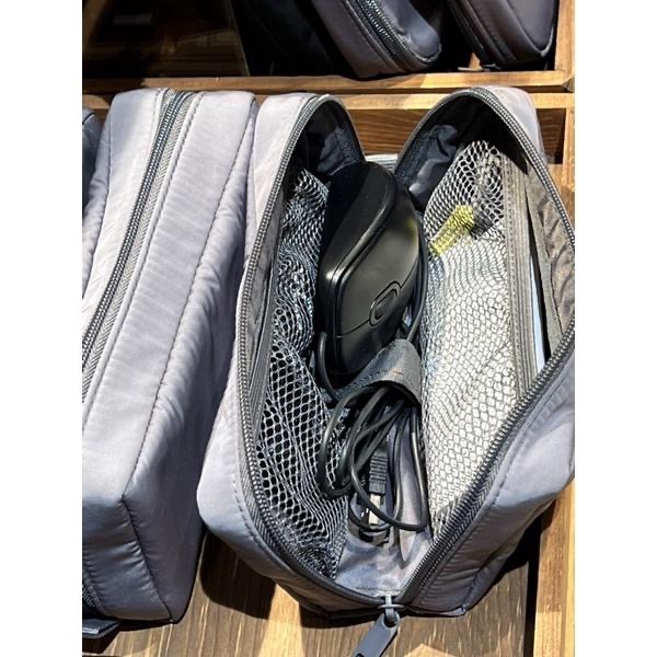 MUJI 無印良品 聚酯纖維多用途小物收納包 內袋 黑 灰 事務用品 文具 《KJHB9955》-細節圖3