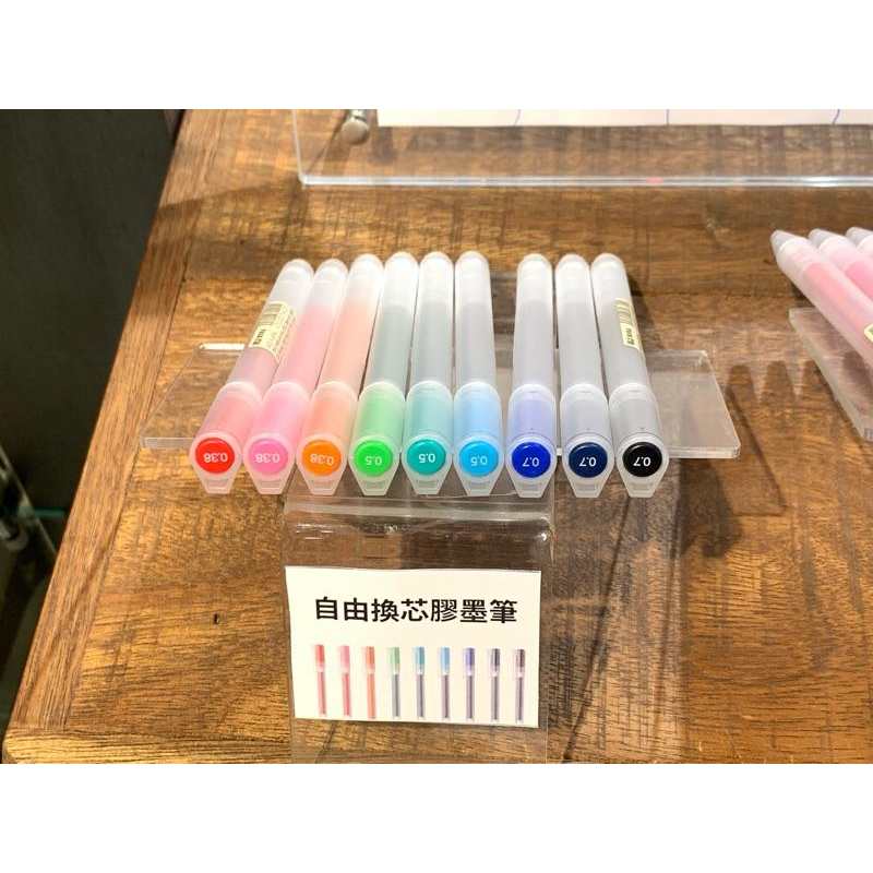 MUJI 無印良品 自由換芯附蓋膠墨筆 0.38mm 中性筆 原子筆 事務用品 文具 《KJHB9955》-細節圖3