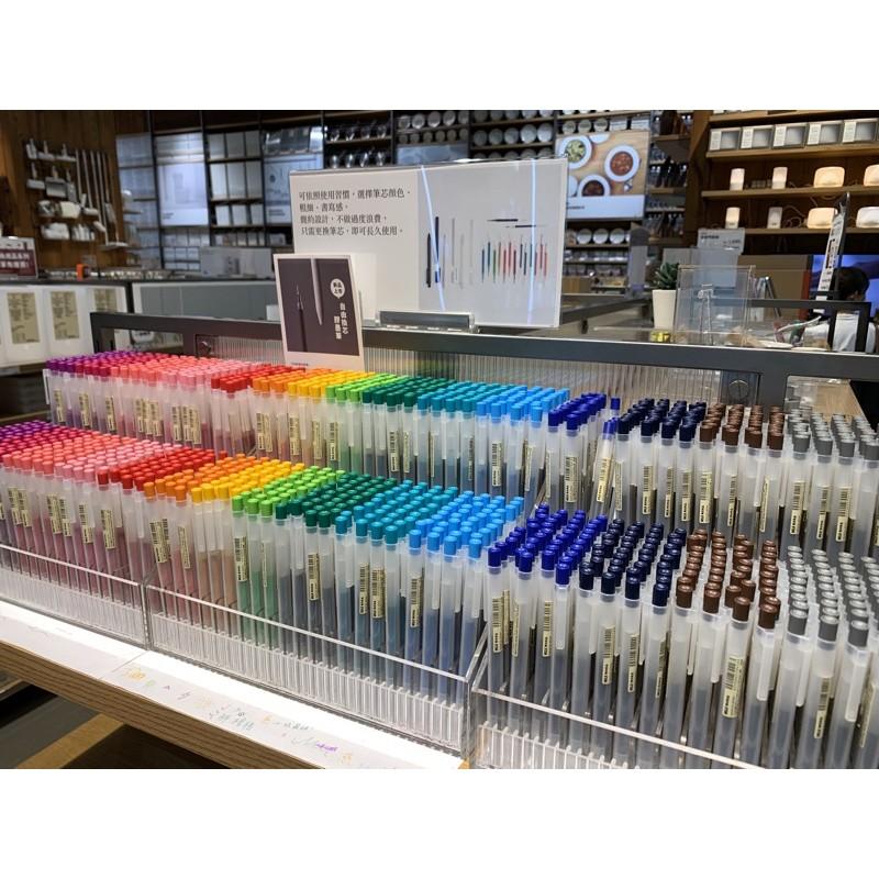 MUJI 無印良品 自由換芯按壓膠墨筆 0.5mm  中性筆 原子筆 事務用品 文具 《KJHB9955》-細節圖9