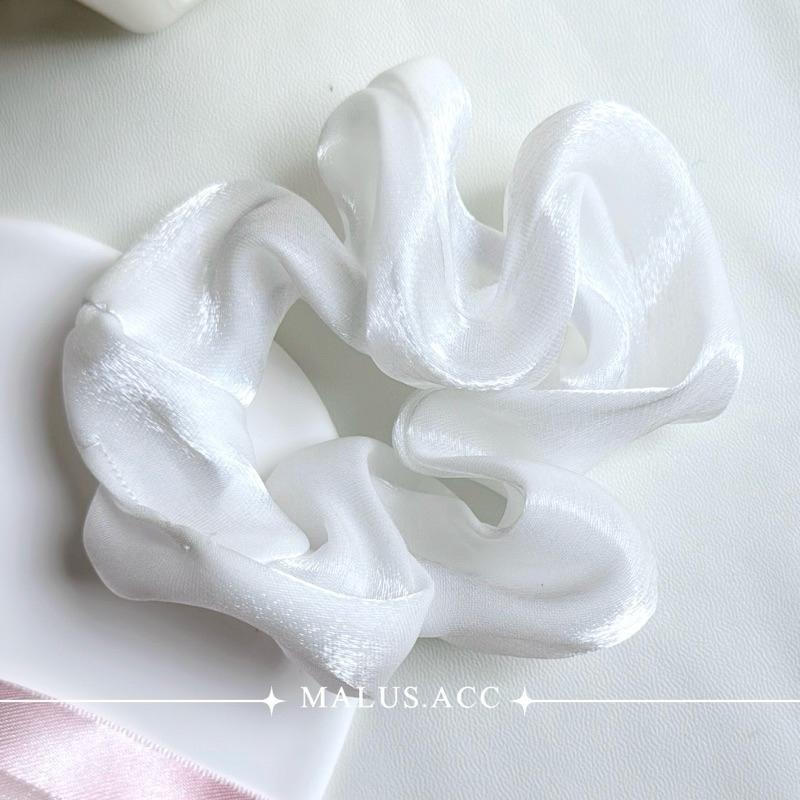 仙氣逼人高光絲綢奶油大腸圈 髮圈 日系 韓系-細節圖5
