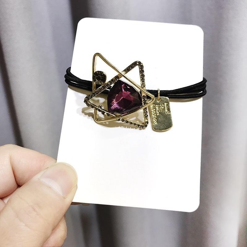 韓版星球軌跡水晶髮圈-細節圖3