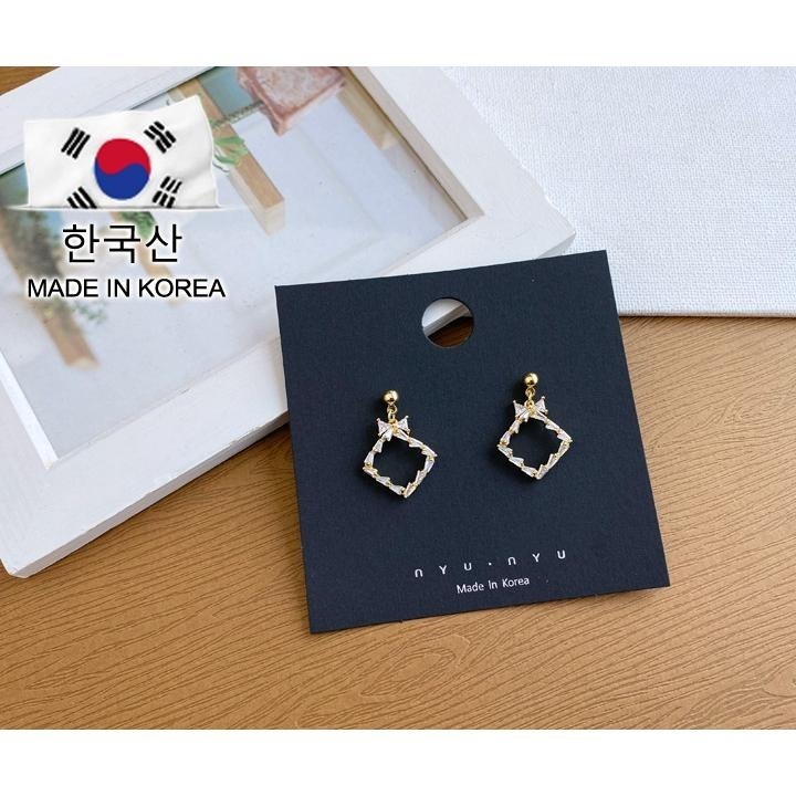 *⁠･ゞ⁠解語花🔹輕奢菱結｜韓國直送限量耳環｜設計師限量耳環｜典雅｜質感-細節圖3