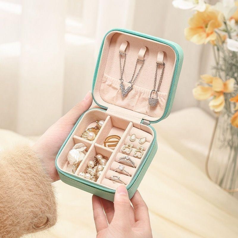 *⁠･ゞ⁠解語花🔹韓版圓形／方形飾品收納盒-細節圖3