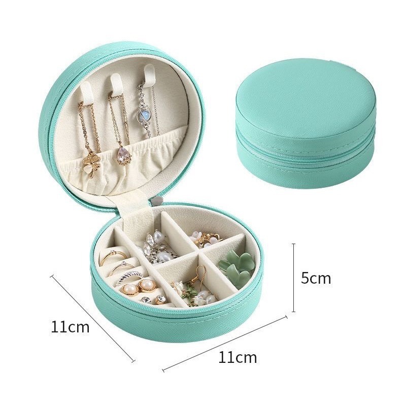 *⁠･ゞ⁠解語花🔹韓版圓形／方形飾品收納盒-規格圖3