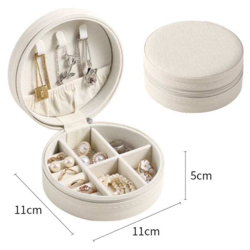 *⁠･ゞ⁠解語花🔹韓版圓形／方形飾品收納盒-規格圖3