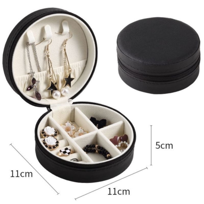 *⁠･ゞ⁠解語花🔹韓版圓形／方形飾品收納盒-規格圖3