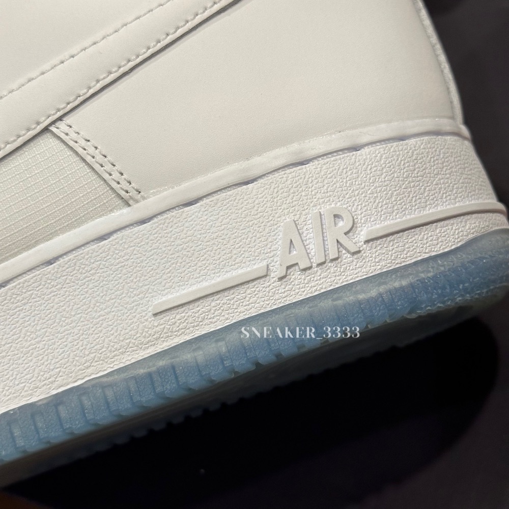 【現貨｜𝟐𝟒𝐡𝐫𝐬內寄出🔥】NIKE AIR FORCE 1 全白 果凍底 休閒鞋 男大尺寸（FV0383-細節圖3