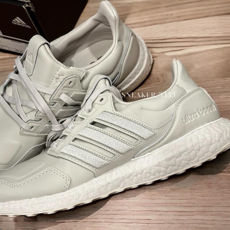 【現貨｜𝟐𝟒𝐡𝐫𝐬內寄出🔥】 ADIDAS ULTRABOOST LEATHER 灰白色 慢跑鞋 男（GZ4883）-細節圖2