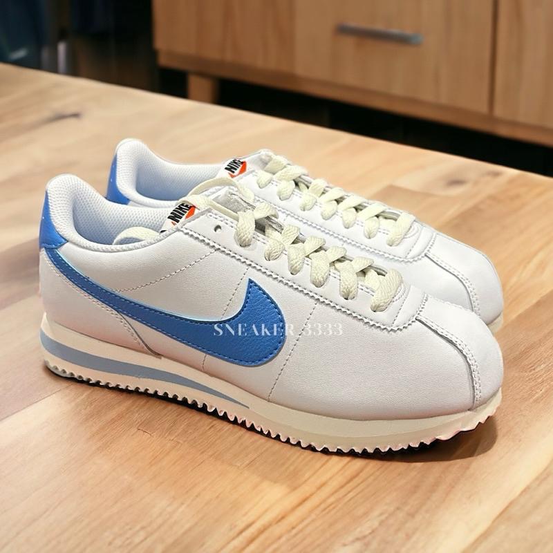 【現貨｜𝟐𝟒𝐡𝐫𝐬內寄出🔥】 NIKE CORTEZ 阿甘鞋 黑色 寶寶藍 休閒鞋 女（DN1791-100/102）-細節圖3