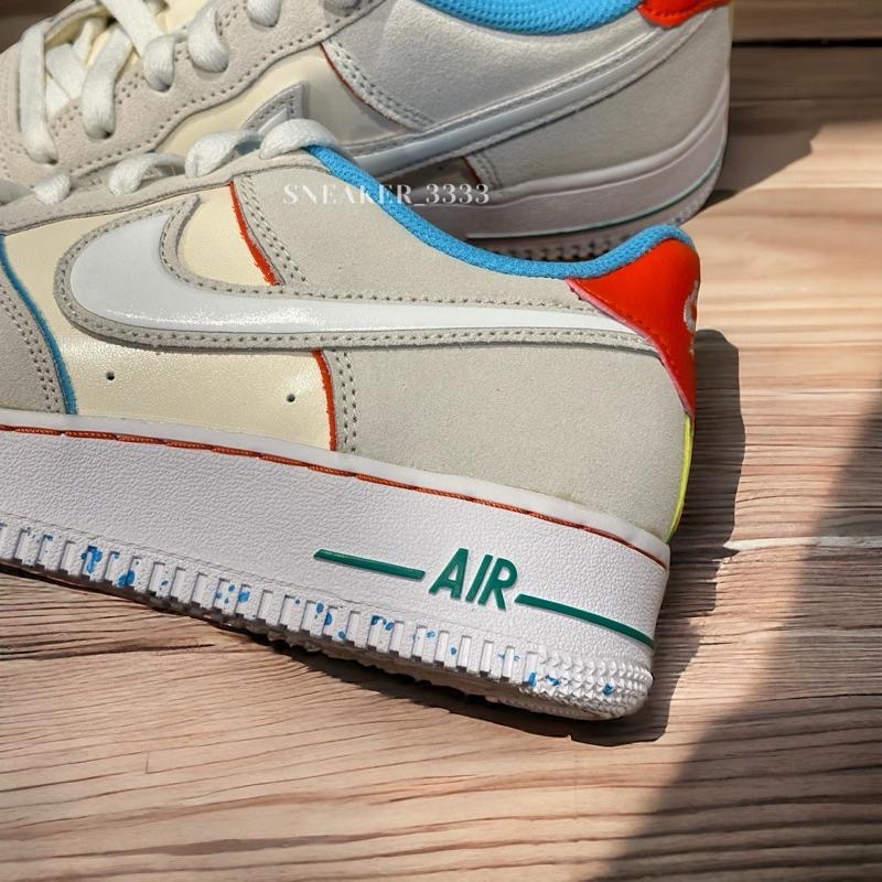 【現貨｜𝟐𝟒𝐡𝐫𝐬內寄出🔥】NIKE AIR FORCE 1彩色 甜美 休閒鞋女（FQ8350-110）-細節圖4