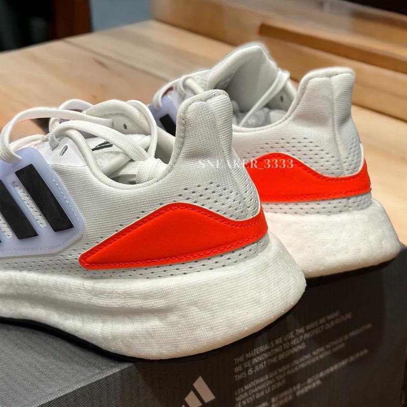 【現貨｜𝟐𝟒𝐡𝐫𝐬內寄出🔥】 ADIDAS PUREBOOST 22 J 白橘色 慢跑鞋 女 大童鞋（GZ2596）-細節圖2