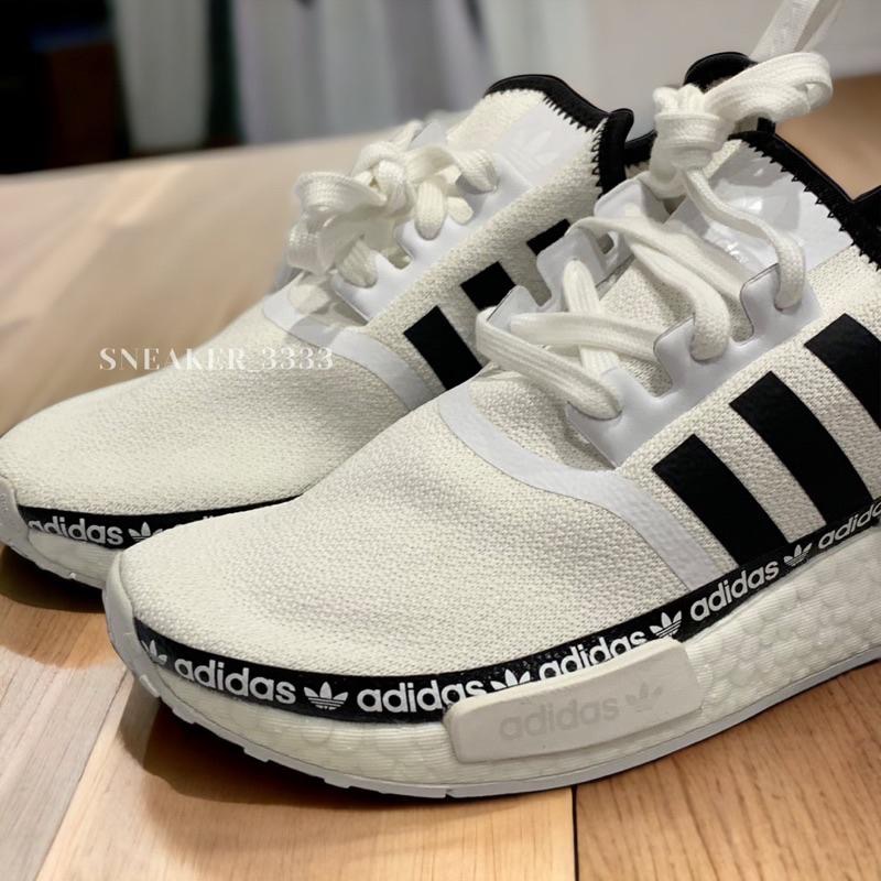 【現貨｜𝟐𝟒𝐡𝐫𝐬內寄出🔥】ADIDAS NMD R1 串標 白 boost底休閒鞋 男女（FV8727）-細節圖2