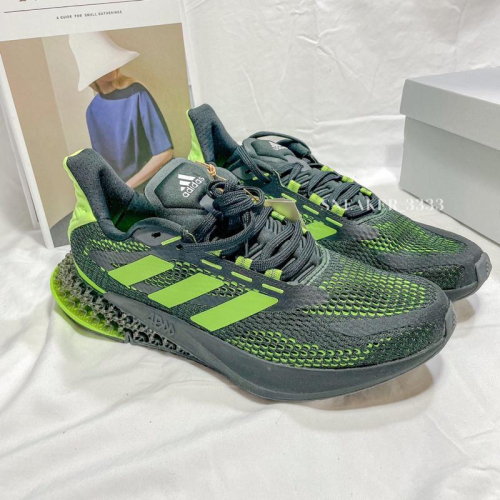 【現貨｜24hrs內寄出 】 ADIDAS 4D FWD PULSE 黑綠3D立體緩震慢跑鞋男（Q46451） - SNEAKER_3333 -  iOPEN Mall