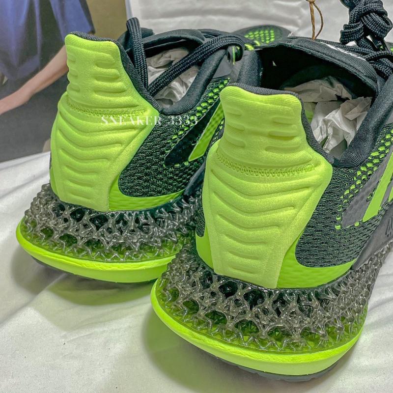 【現貨｜𝟐𝟒𝐡𝐫𝐬內寄出🔥】 ADIDAS 4D FWD PULSE 黑綠 3D立體緩震 慢跑鞋 男（Q46451）-細節圖4