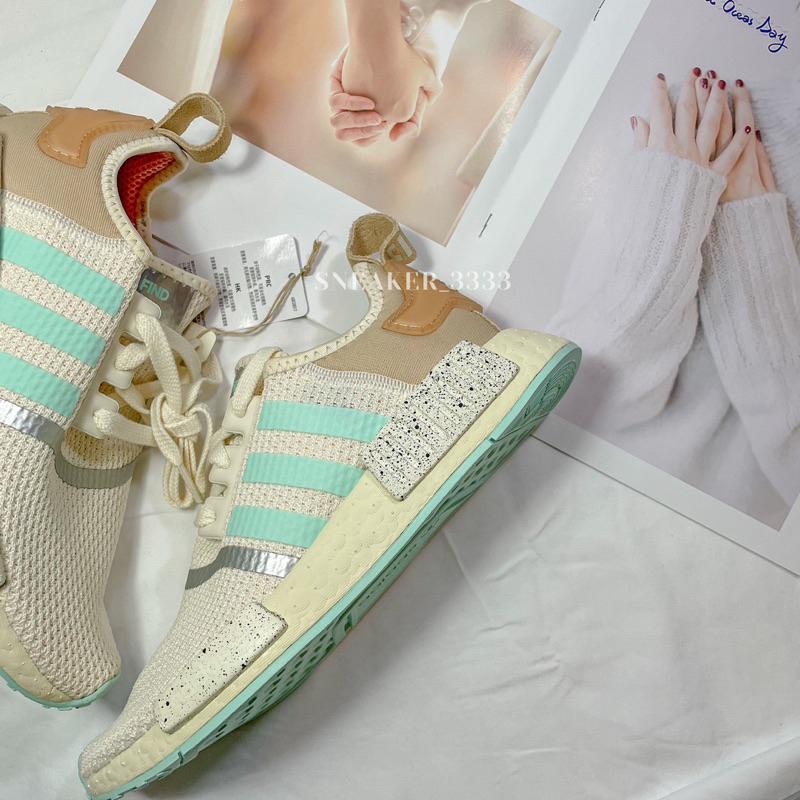 【現貨｜𝟐𝟒𝐡𝐫𝐬內寄出🔥】ADIDAS NMD R1 星際大戰 奶茶色 綠色 boost底 休閒鞋 女（GZ2758）-細節圖2