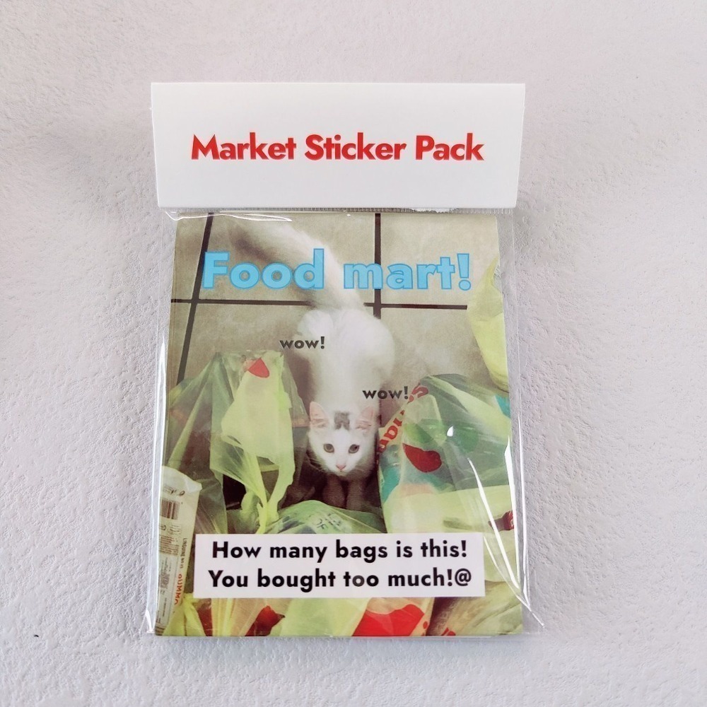 (現貨)韓國ins風多巴胺/小眾風手帳素材貼紙包-規格圖2