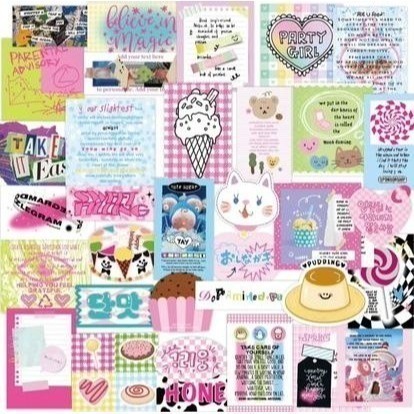 (現貨)韓國ins風多巴胺/小眾風手帳素材貼紙包-規格圖2