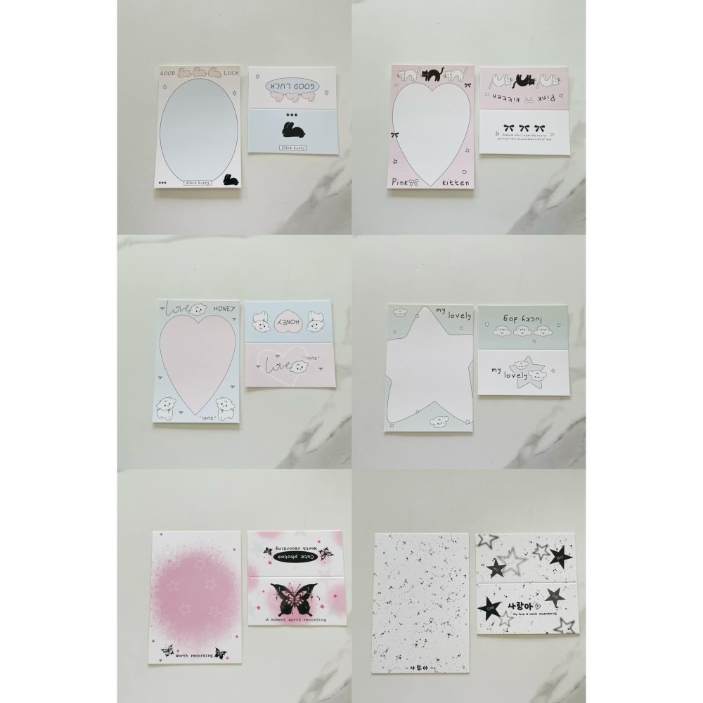 (現貨)ins風/韓系卡頭+卡背＝1組（含opp袋）-細節圖2