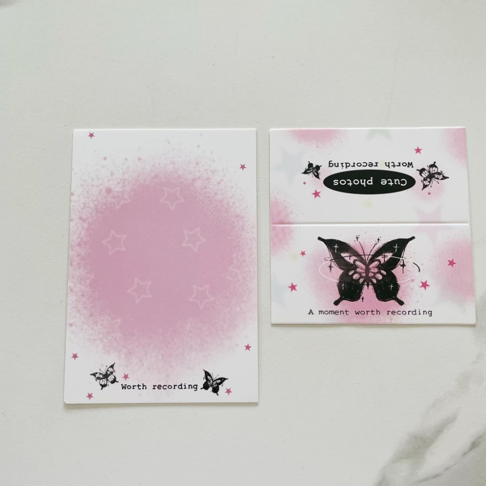 漸層蝴蝶卡頭10*10+卡背9.5*14