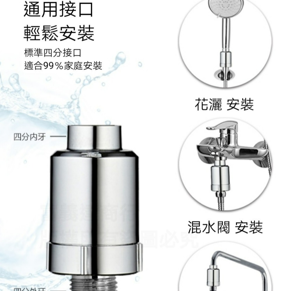 現貨✨淨水器蓮蓬頭過濾器 除氯蓮蓬頭沐浴器 沐浴過濾器 蓮蓬頭過濾芯 蓮蓬頭過濾器-細節圖2